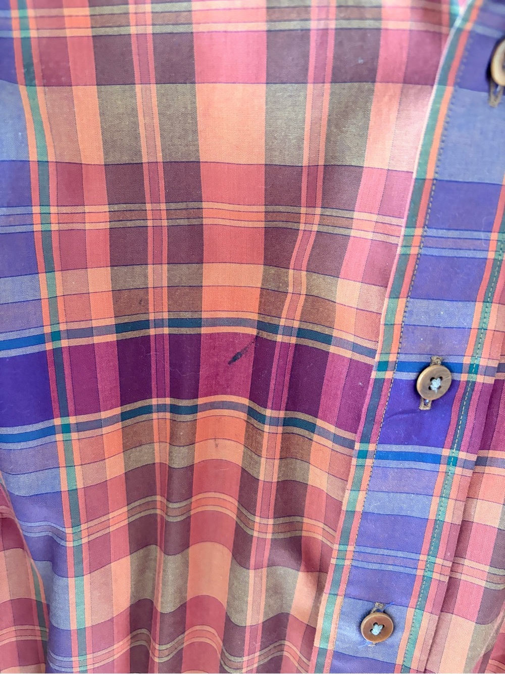 Men's Vintage‎ Gitman Brothers Plaid Button-Down Shirt - Picture 3 of 4